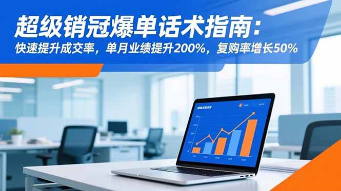 （16511期）超级销冠爆单话术指南：快速提升成交率，单月业绩提升200%，复购率增长50%-网创智库