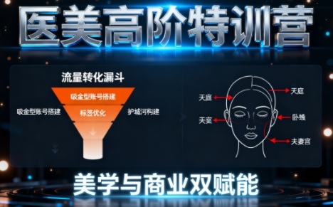 0-1000W医美高阶特训营课程，美学与商业双赋能-网创智库