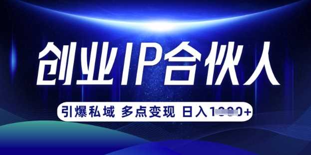 云帆·创业ip合伙人打造3.0，从0到1教你做网创，实现月入过W-网创智库