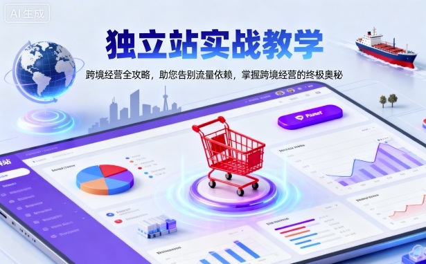 独立站实战教学，跨境经营全攻略，助您告别流量依赖，掌握跨境经营的终极奥-网创智库