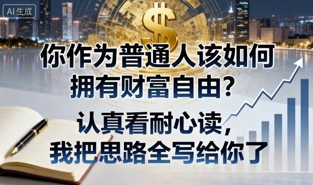 付费文章：你作为普通人该如何拥有财富自由？认真看耐心读，我把思路全写给你了-网创智库