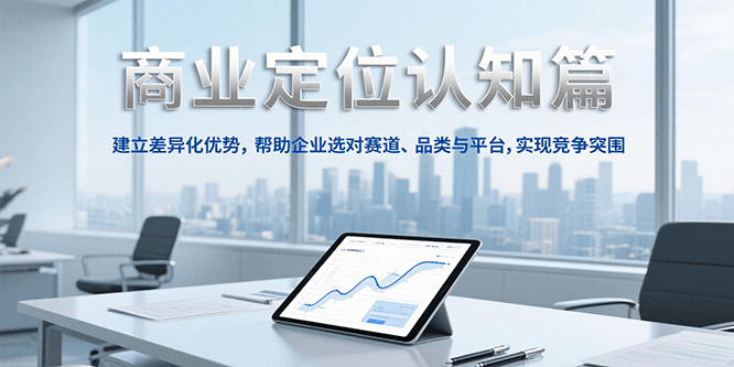 商业定位认知，建立差异化优势，帮助企业选对赛道、品类与平台，实现竞争突围-网创智库